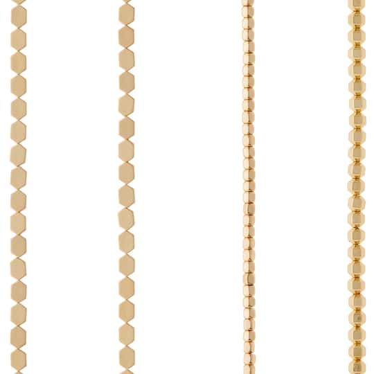 Matte Gold Hematite Mix Beads by Bead Landing™